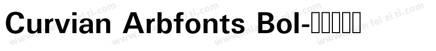 Curvian Arbfonts Bol字体转换
